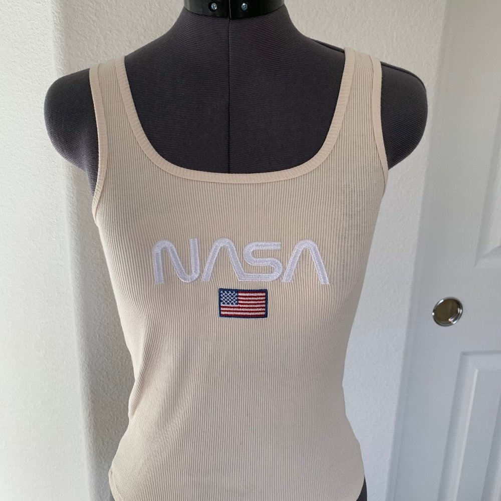 NASA embroidered tank top